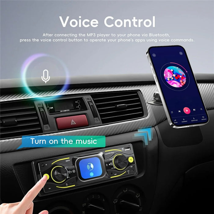 2027A 2.17 Inch Touch Screen Single DIN Car Stereo Multimedia Player Bluetooth-compatible FM / AM Radio with Steering Wheel Control - 6