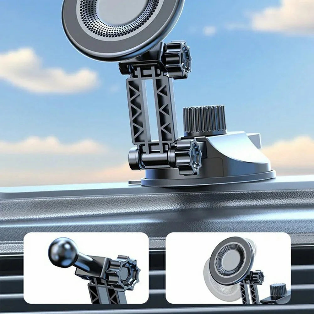 Car Mount Magnetic Phone Holder Dashboard Windshield Horizontal Vertical Creative Phone Navigation Stand - 3