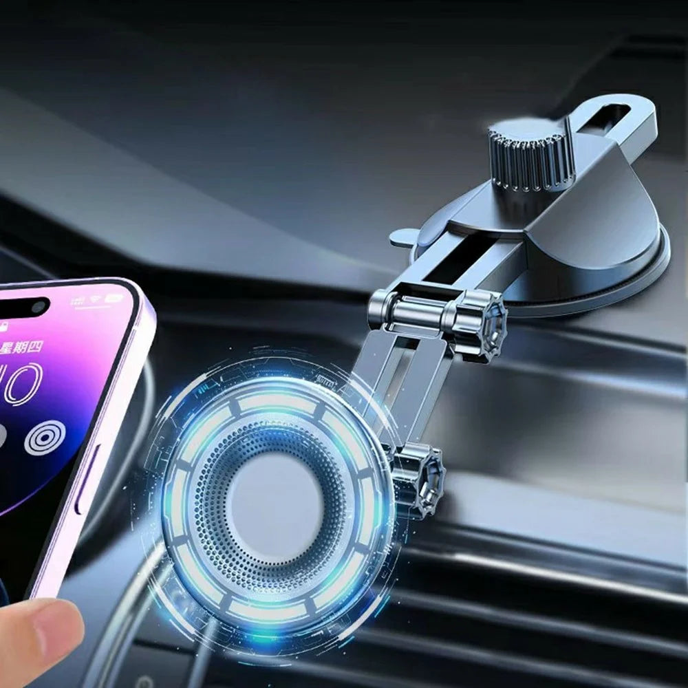 Car Mount Magnetic Phone Holder Dashboard Windshield Horizontal Vertical Creative Phone Navigation Stand - 4