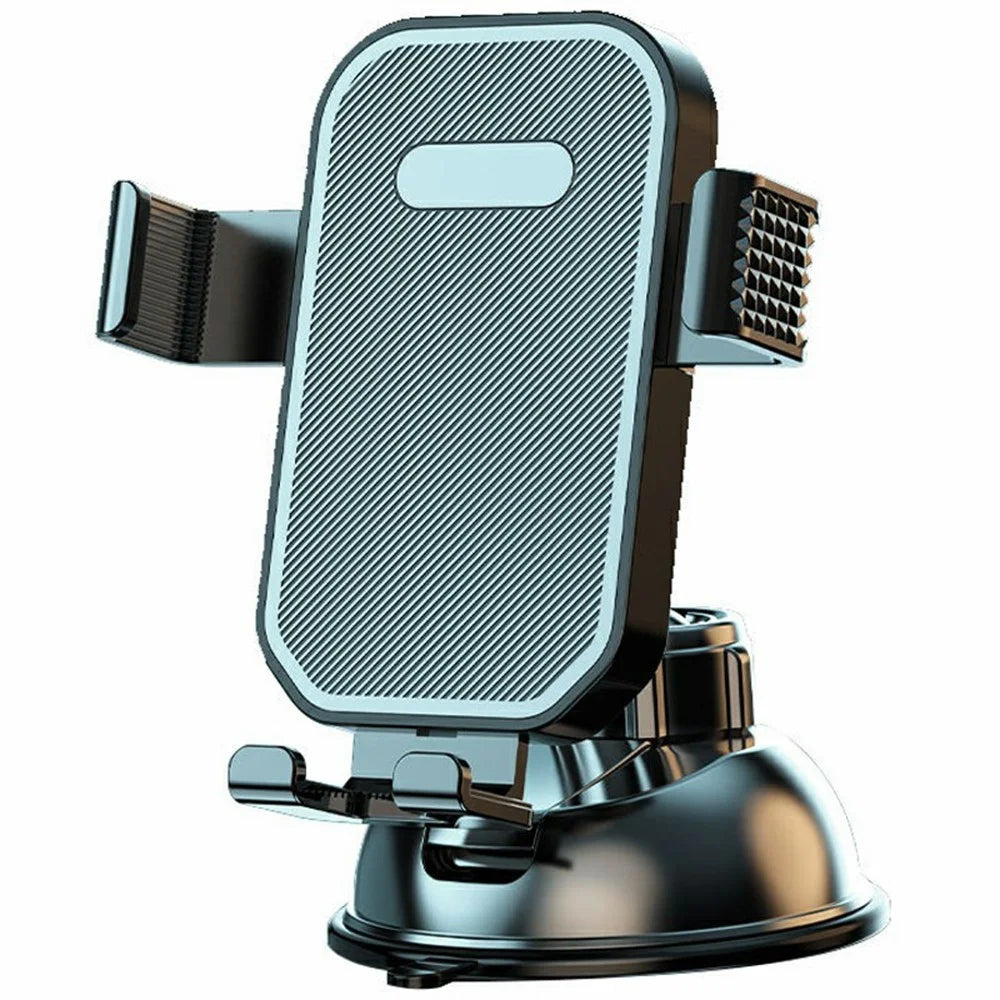 Car Dashboard Windshield Phone Mount Holder Suction Cup 360 Degree Adjustable Smartphone Stand - Black - 1