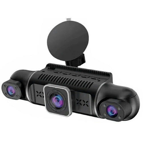 2K + 1080Px4 5 Channels 3.0 Inch Screen Car Dash Cam 24 Hour Parking Monitor Night Vision WiFi Camera Support OBD - Black - 1