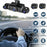 2K + 1080Px4 5 Channels 3.0 Inch Screen Car Dash Cam 24 Hour Parking Monitor Night Vision WiFi Camera Support OBD - Black - 2
