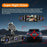 2K + 1080Px4 5 Channels 3.0 Inch Screen Car Dash Cam 24 Hour Parking Monitor Night Vision WiFi Camera Support OBD - Black - 7