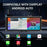 9 Inch Large Screen Allwinner V553 Wireless CarPlay Screen Multimedia Player with 4K + 1080P Front and Rear Dual Recording Dash Cam - Black - 6