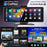 10.26 Inch Large Screen Allwinner V553 Wireless CarPlay Screen Multimedia Player with 4K + 1080P Front and Rear Dual Recording Dash Cam - Black - 5