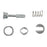 A7586 Car Front Left Door Lock Cylinder Repair Kit, OE: 604837167 - 2