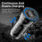 PD 30W Fast Charging Adapter Portable Dual Type-C Car Charger with LED Light Ring - Black - 6
