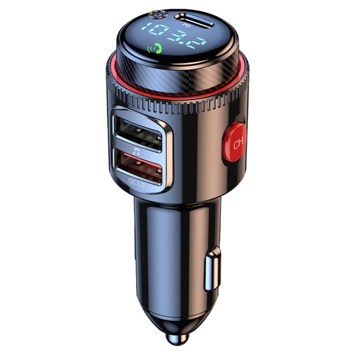 PD 30W + QC3.0 Car Charger Bluetooth-compatible MP3 Player FM Transmitter Hands Free Calling for Vehicle - 1