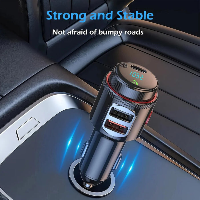 PD 30W + QC3.0 Car Charger Bluetooth-compatible MP3 Player FM Transmitter Hands Free Calling for Vehicle - 5