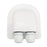 A6098 Solar Panel White Double Cable Entry Gland Box Waterproof RV Camper Solar Entry Housing with Screws - 4