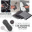 9Pcs Car Wash Kit Microfiber Towel Sponge Wax Applicator Wheel Brush Scratch Free Cleaning Set - Grey - 3