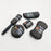 9Pcs Car Wash Kit Microfiber Towel Sponge Wax Applicator Wheel Brush Scratch Free Cleaning Set - Grey - 6