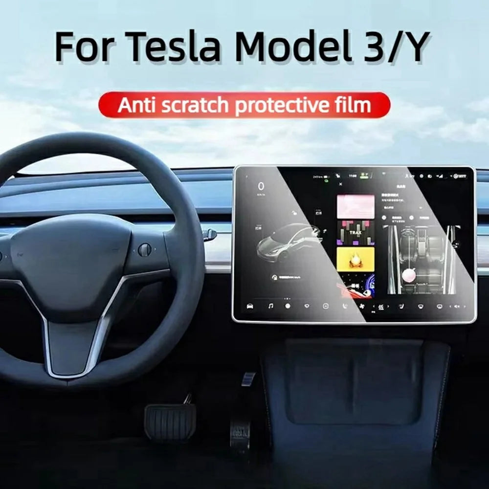 For Tesla Model 3 / Y (2019-2025) 15 Inch Car GPS Navigation Screen Protector Tempered Glass Film - 6