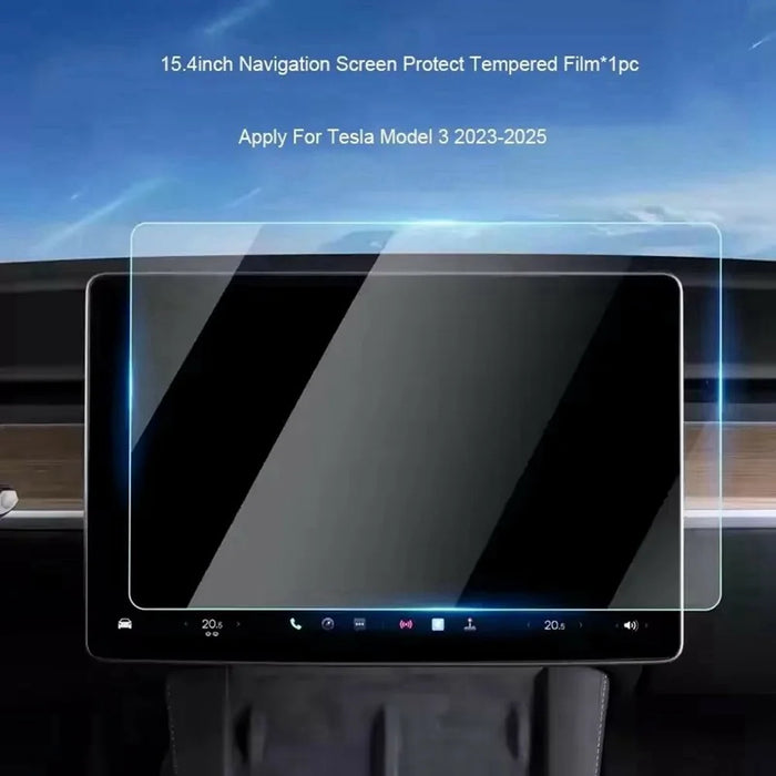 For Tesla Model 3 / Y (2023-2025) 15.4 Inch Car GPS Navigation Screen Protector Tempered Glass Film - 5