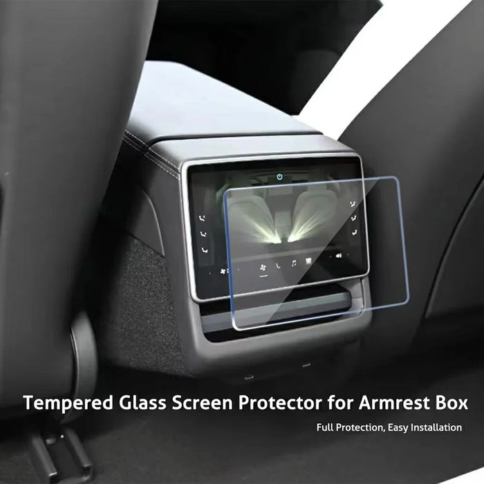 2Pcs / Set For Tesla Model 3 / Y (2023-2025) 15.4 Inch Front and 8 Inch Rear Screen Protector Anti-Glare Tempered Glass Film - 5