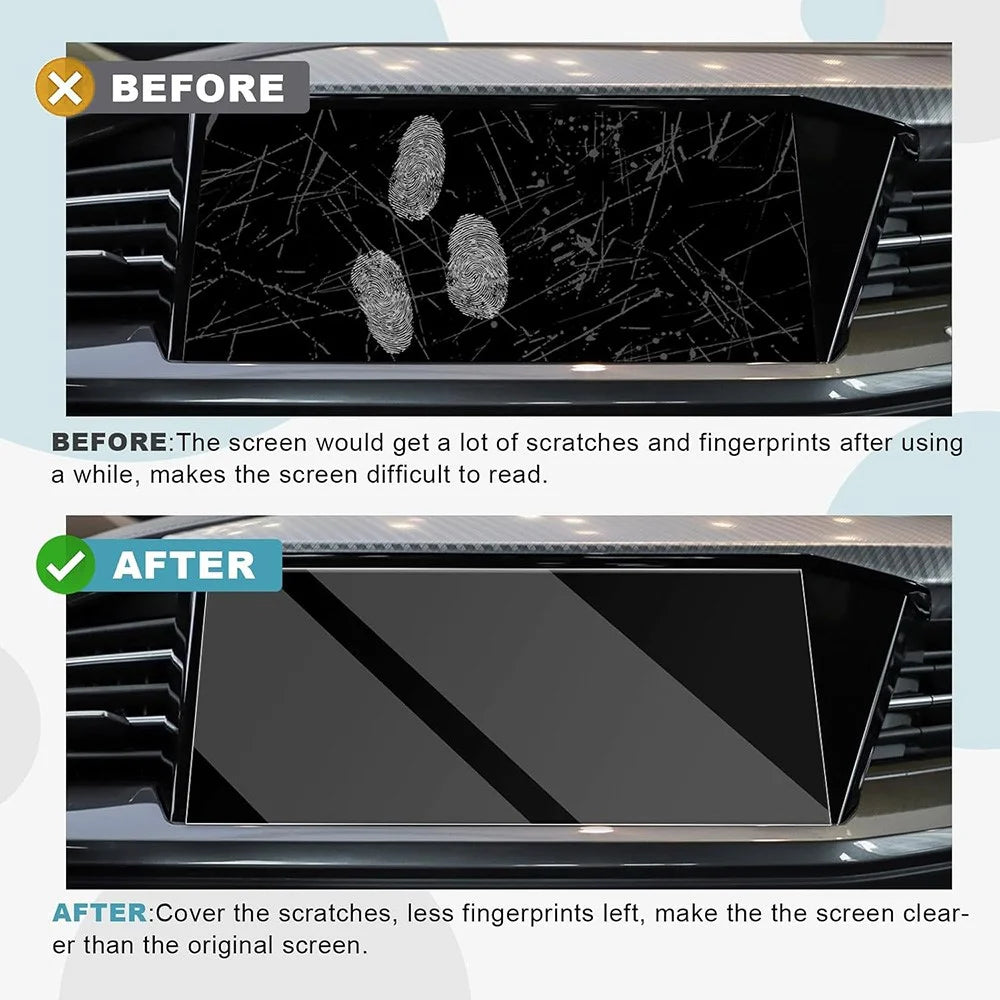 Tempered Glass Film for Q4 e-tron 40  /  50  /  Q4 Sportback e-tron  /  Q5 e-tron MMI 2022-2024 11.6 Inch Navigation Screen Protector - 2