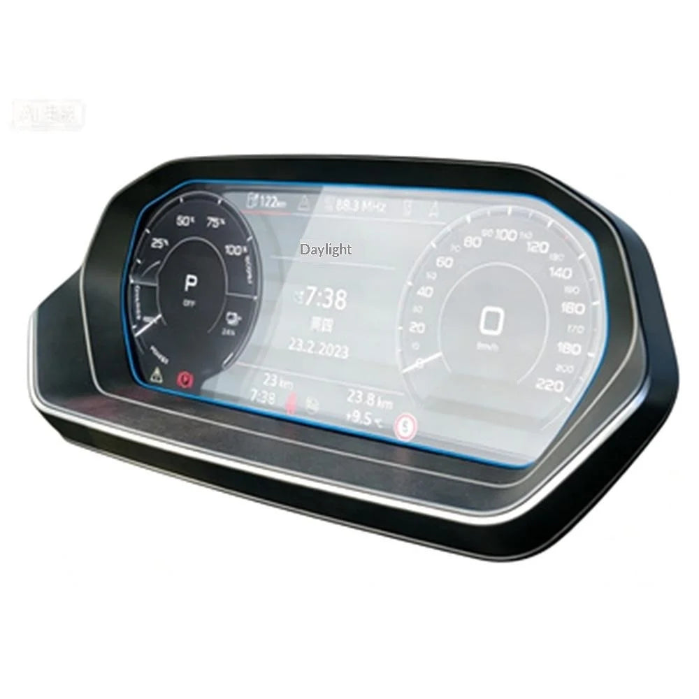 For Q4 e-tron 2022-2024 10.25 Inch Dashboard Screen Protector Anti-Fingerprint Tempered Glass Film - 2