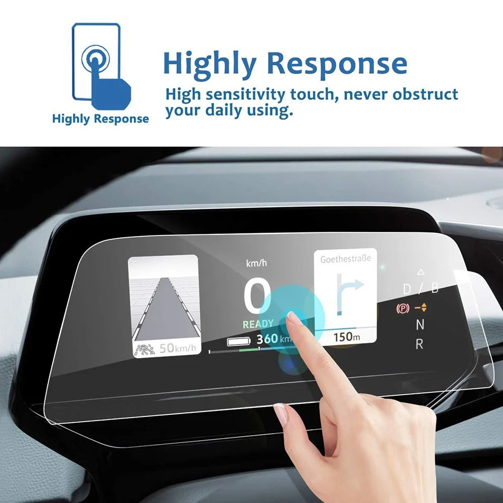 For ID.3 2021-2025 5.3 Inch Dashboard Screen Protector Anti-Fingerprint Tempered Glass Film - 5