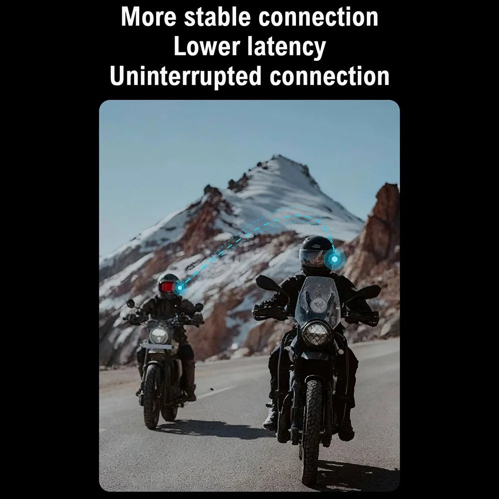 A3 PRO Motorcycle Helmet Bluetooth-compatible Intercom Headset with Hard Mic 1000m Range IP67 Waterproof Interphone - 3