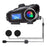Q58Max 500m Range Motorcycle Helmet Bluetooth-compatible Intercom Headset FM Radio with LED Light, Hard Mic - 2