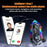 Y20MAX IPX6 Waterproof RGB Lighting Motorcycle Helmet Bluetooth-compatible Intercom Headset with Hard Mic - 6