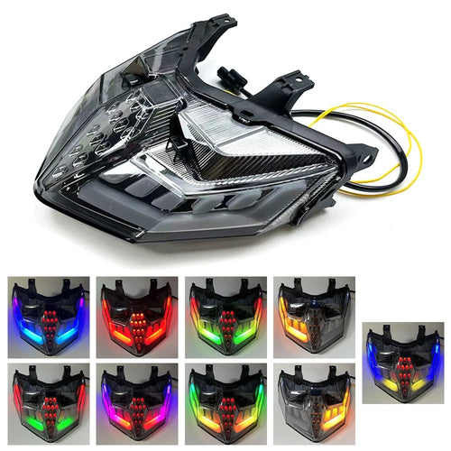 APP Control RGB Motorcycle Tail Light for CLICK 125  /  150  /  V1  /  V2  /  V3  /  125i Dynamic Sequential Turn Signal Brake Lamp - 1
