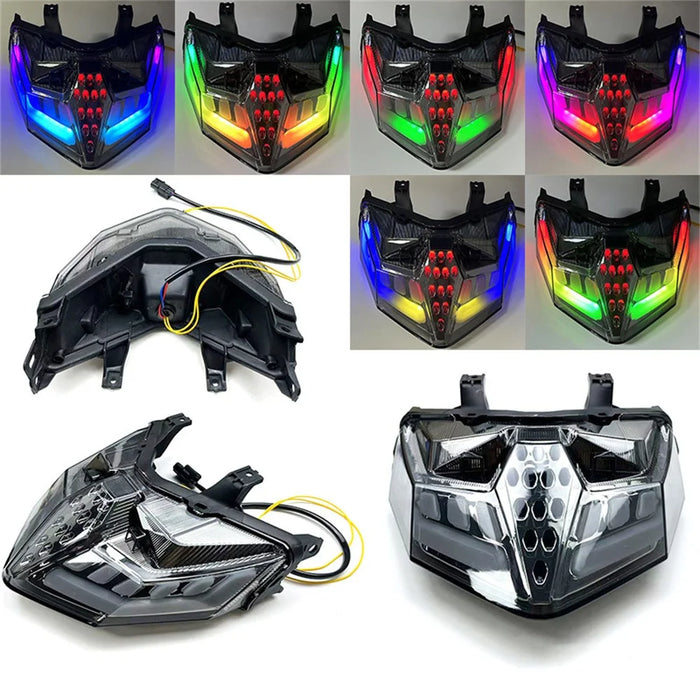 APP Control RGB Motorcycle Tail Light for CLICK 125  /  150  /  V1  /  V2  /  V3  /  125i Dynamic Sequential Turn Signal Brake Lamp - 2