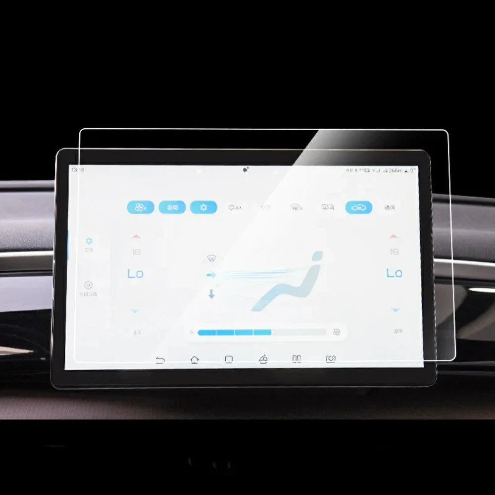 For BYD 2021-2025 12.8 Inch Navigation Screen Film Anti Scratch HD Clear Tempered Glass Screen Protector - 1