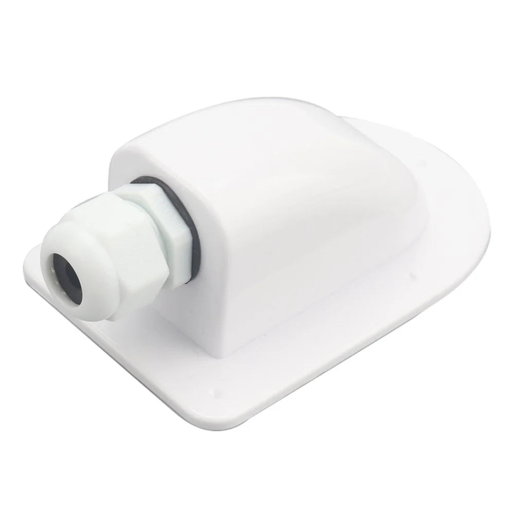 A6097 White Solar Single Cable Entry Gland Box Waterproof ABS Solar Entry Housing for RVs - 1