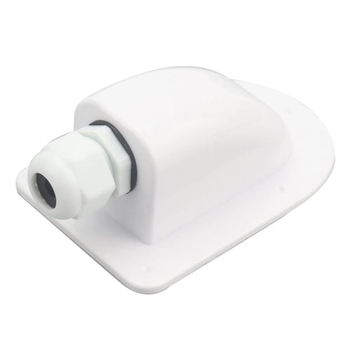 A6097 White Solar Single Cable Entry Gland Box Waterproof ABS Solar Entry Housing for RVs - 1