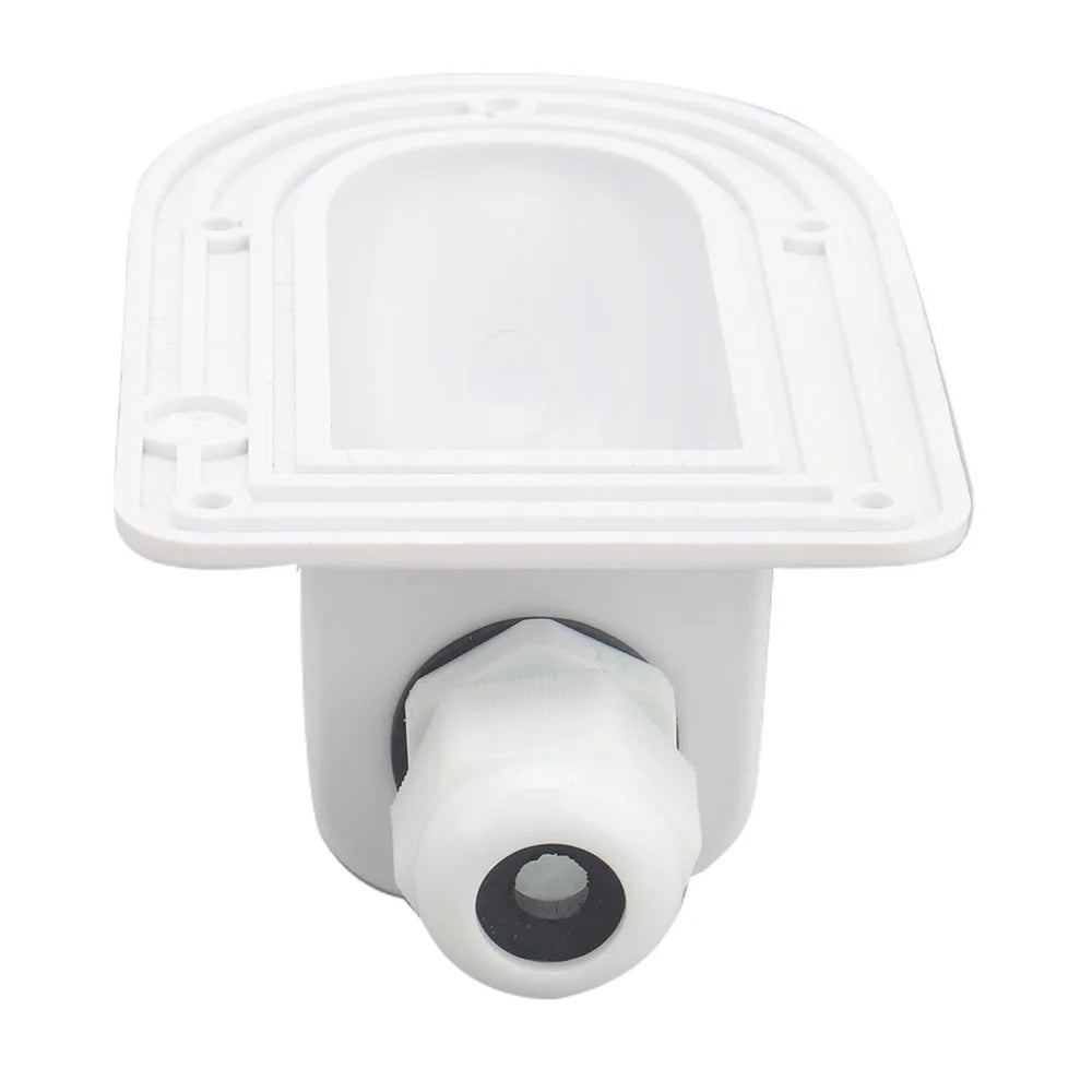 A6097 White Solar Single Cable Entry Gland Box Waterproof ABS Solar Entry Housing for RVs - 6