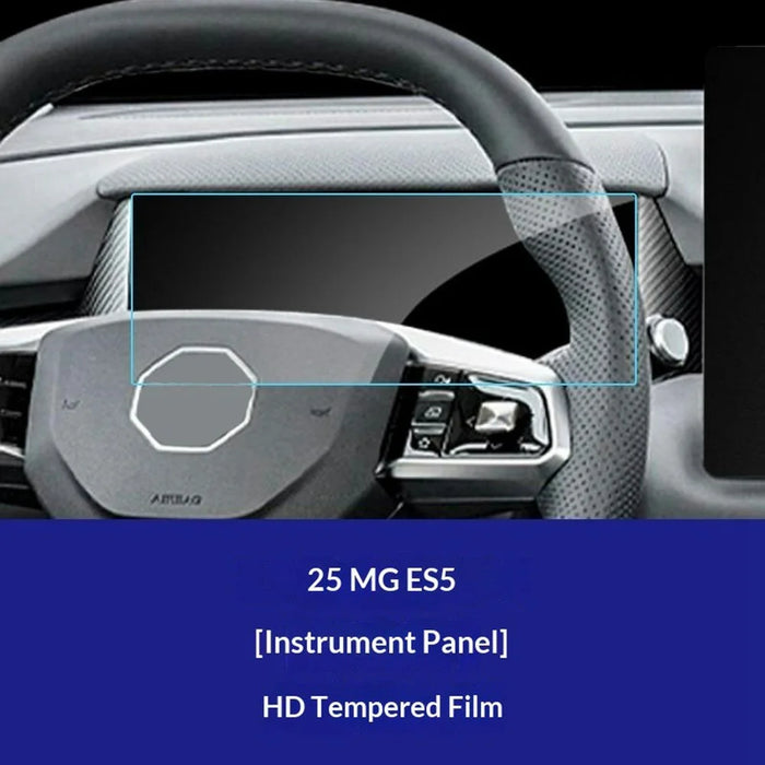 For MG ES5 2025 Dashboard Screen Protector Anti-Fingerprint HD Clear Tempered Glass Film - 5