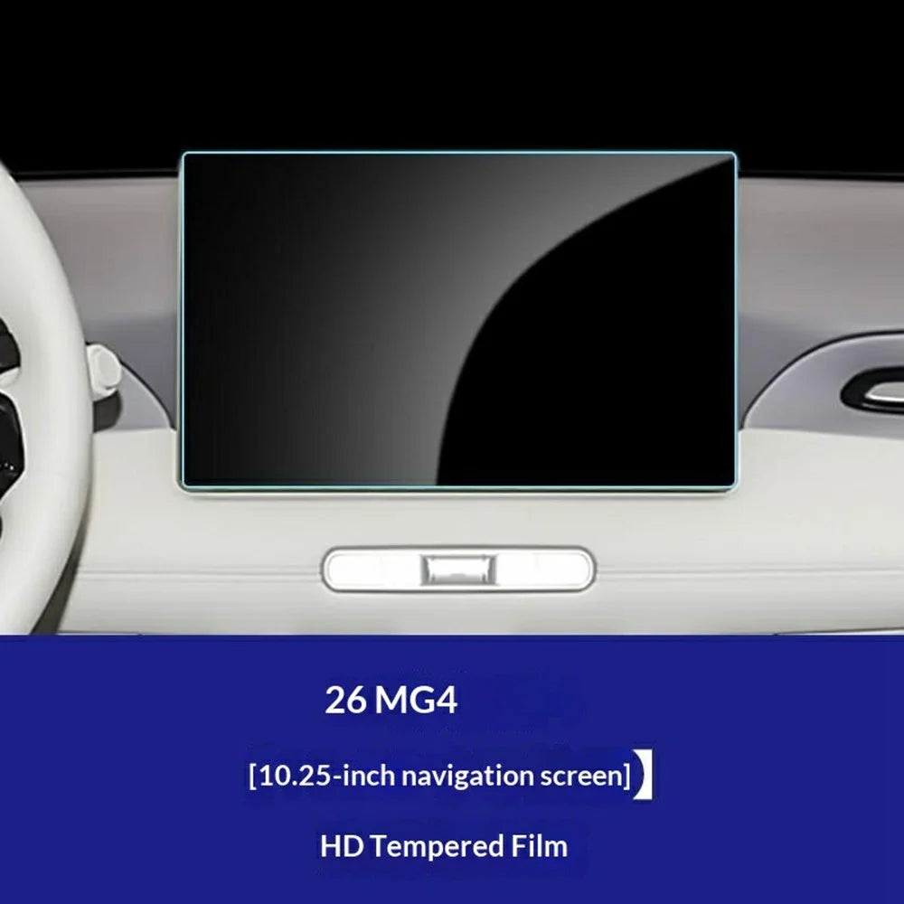 For MG4 2026 10.25 Inch Navigation Screen Film Anti Scratch HD Clear Tempered Glass Screen Protector - 2