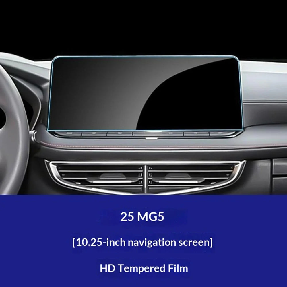 For MG ES5 2025 10.25 Inch Navigation Screen Film Anti Scratch HD Clear Tempered Glass Screen Protector - 4