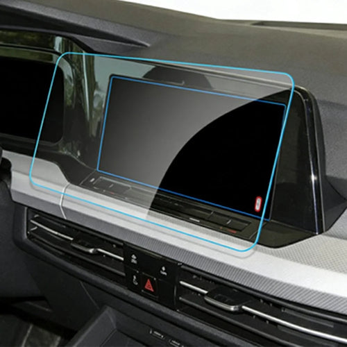 For Golf 2021-2024 10 Inch Navigation Screen Film Anti Scratch HD Clear Tempered Glass Screen Protector - 1