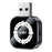 Q1AS 4 in 1 Wireless CarPlay Android Auto AirPlay MirrorLink Adapter Bluetooth-compatible / WiFi USB Dongle - Black+White Symbol - 1