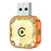 Q1AS 4 in 1 Diamond Cut Wireless CarPlay Adapter Wired to Wireless Android Auto AirPlay Mirror Link USB Dongle - Orange+Gold - 1