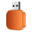 Q1AS 4 in 1 Diamond Cut Wireless CarPlay Adapter Wired to Wireless Android Auto AirPlay Mirror Link USB Dongle - Orange+Gold - 7