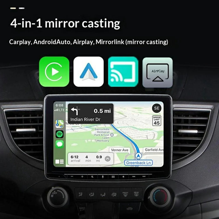 Q1BVS 4 in 1 Wired to Wireless CarPlay Adapter Android Auto Airplay Mirror Link AirPlay USB Dongle Smart AI Box - Sapphire  /  White Mark - 3