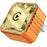 Q1BVS Wired to Wireless CarPlay Adapter 4 in 1 CarPlay Android Auto AirPlay Mirror Link Smart Box - Orange / Gold Diamond - 1