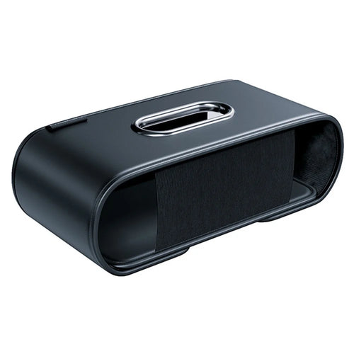 KABULUN Car Tissue Box Holder Multi-function Organizer Leather Elastic Clip Mount for Dashboard - 1