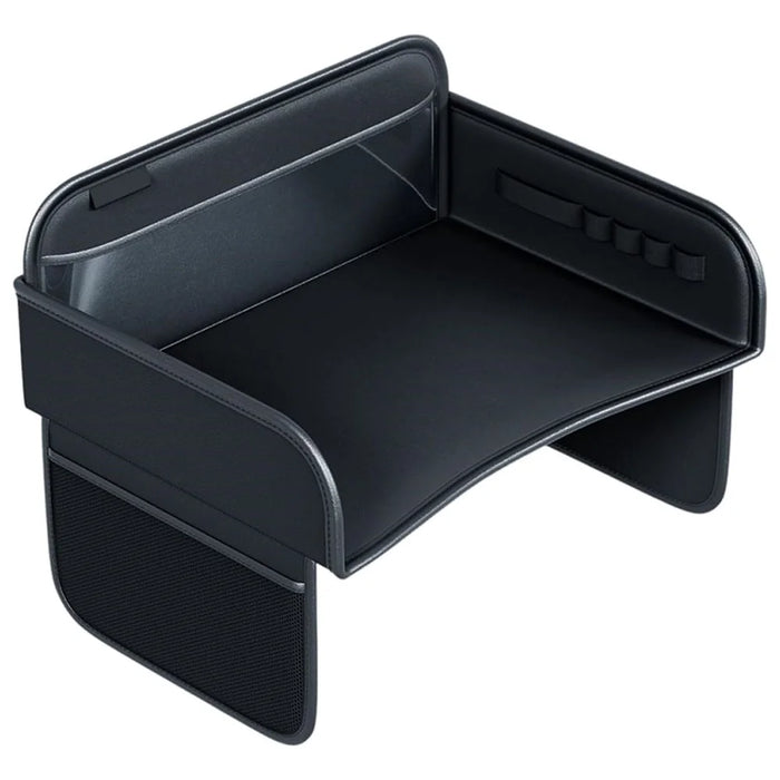 KABULUN Car Safety Table Car Seat Back Organizer Kids Travel Tray Table with Storage Pockets for Children - 2