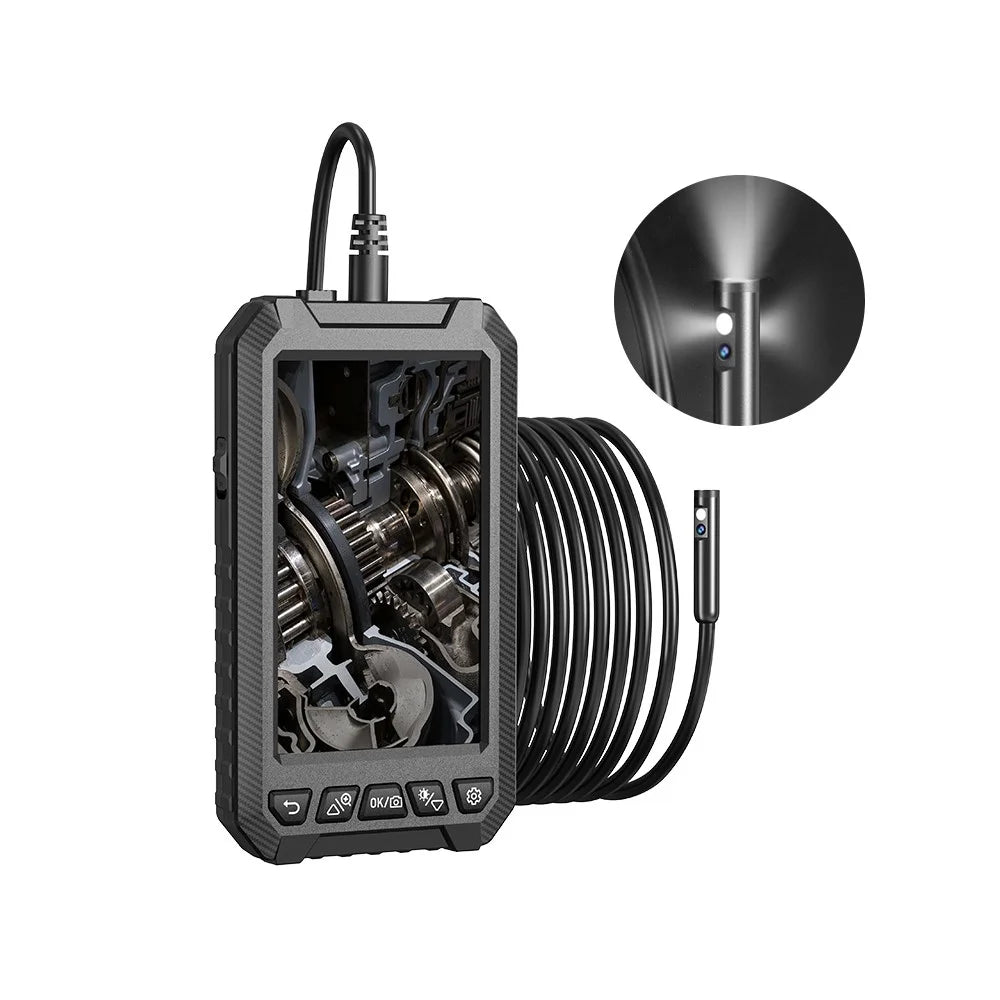 ANESOK ALS5003 5 Inch Screen Handheld Endoscope Waterproof Borescope Dual 8mm Lens Inspection Camera with 10m Hard Cable - 1