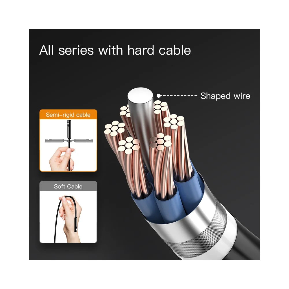 ANESOK ALS5003 5 Inch Screen Handheld Endoscope Waterproof Borescope Dual 8mm Lens Inspection Camera with 10m Hard Cable - 6