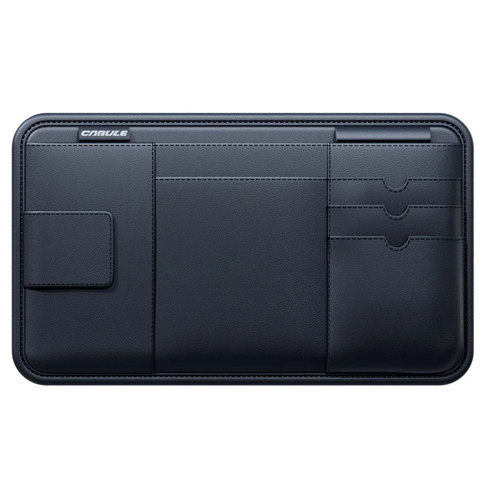 Car Sun Visor Organizer Multi-Function Storage Bag Glasses Card Holder Document Storage Pouch - 1