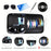Car Sun Visor Multifunctional Card Organizer PU Leather CD Storage Case Sunglasses Clip Pen Holder - Black - 2