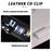 Car Sun Visor Multifunctional Card Organizer PU Leather CD Storage Case Sunglasses Clip Pen Holder - Black - 4