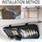Car Sun Visor Multifunctional Card Organizer PU Leather CD Storage Case Sunglasses Clip Pen Holder - Black - 7