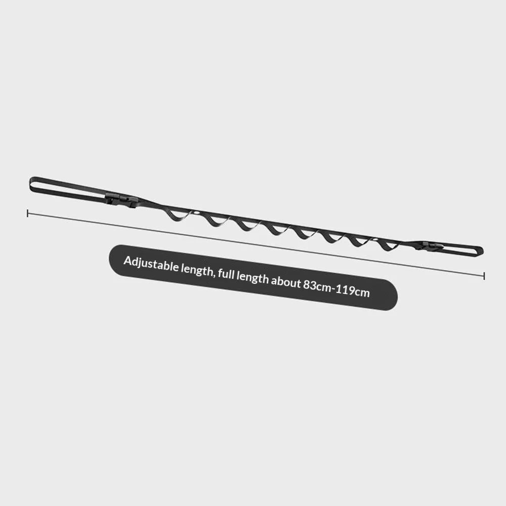Car Interior Roof Clothesline 83-119cm Adjustable High Strength Nylon Vehicle Ceiling Hanging Strap for Travel Camping (without Hook) - 5