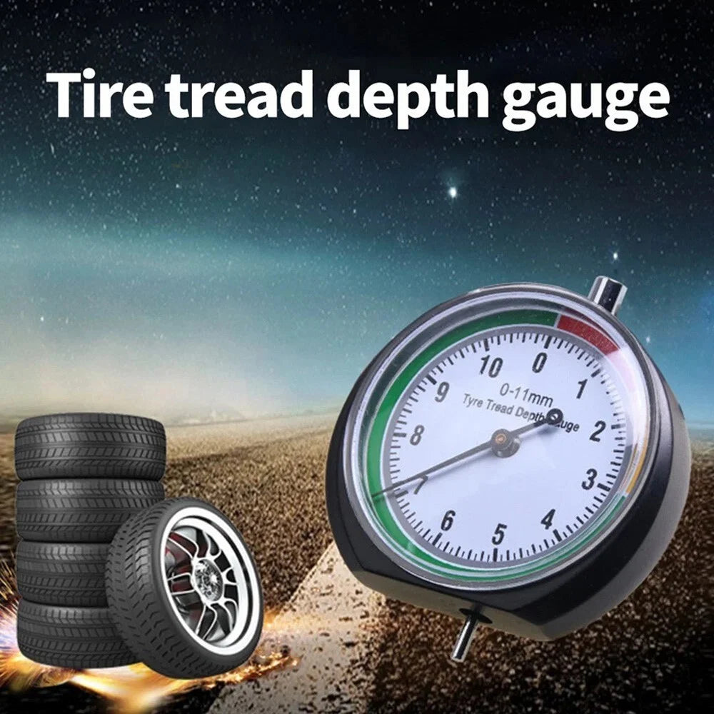 Tyre Tread Depth Gauge Car Tire Tread Meter Measurer High Accuracy Tyre Measure Tool - 2